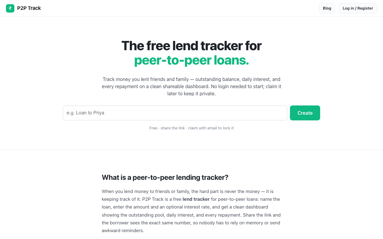 P2P Track